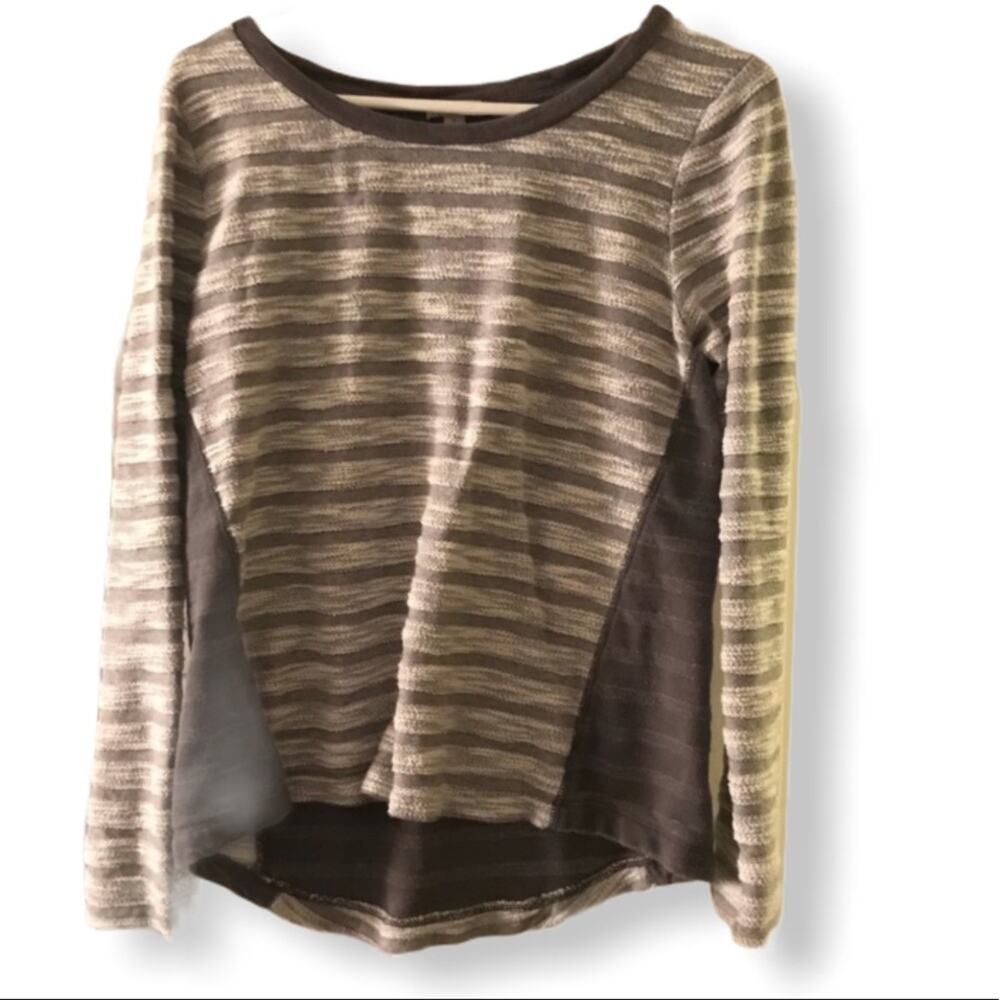 Gap striped shirt gray medium